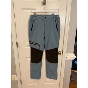 Postropaky Blue Gray Women’s Ski Pants sz 10 Tall EUC